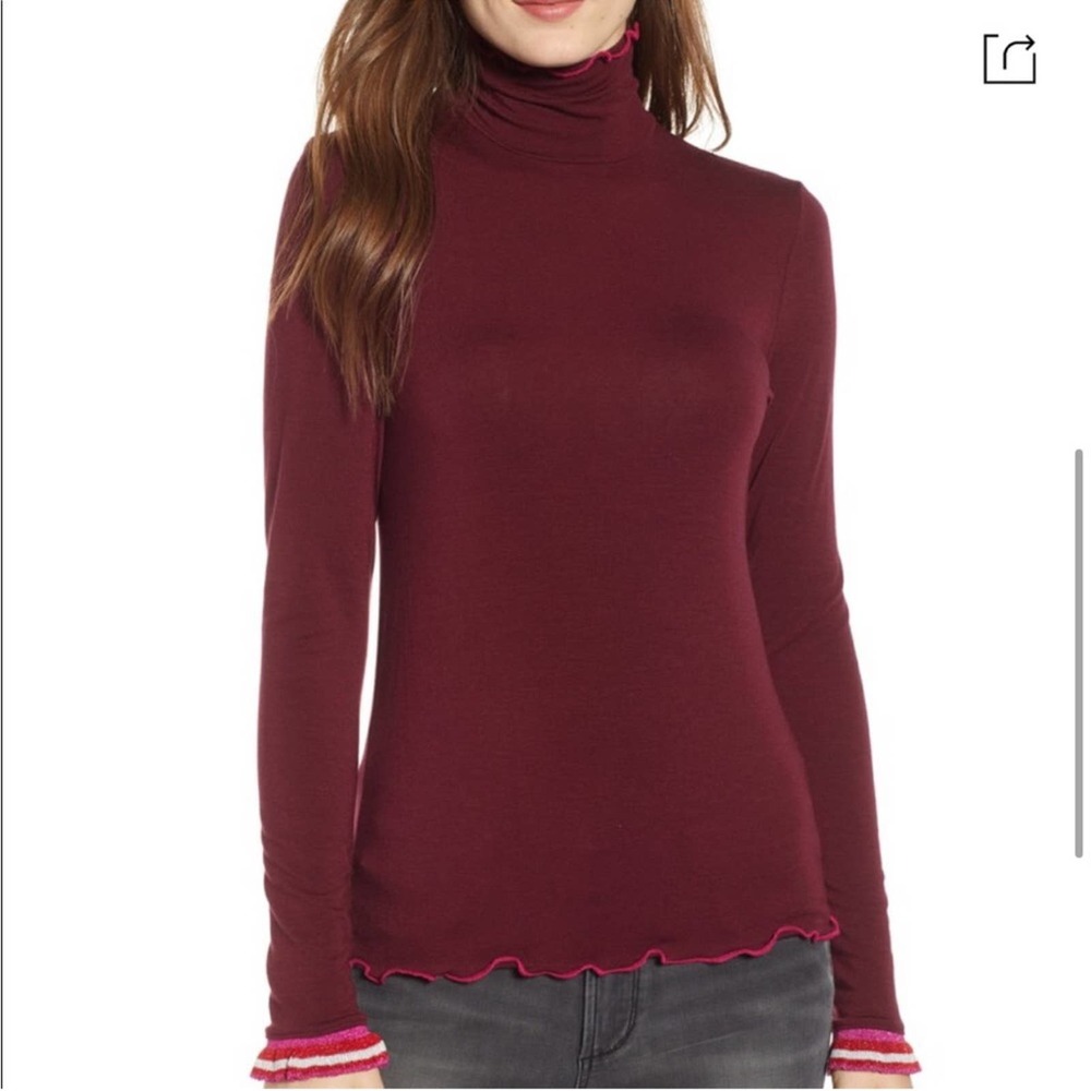 SPLENDID X Margherita Dolce Vita Ruffle Turtleneck - Picture 3 of 12